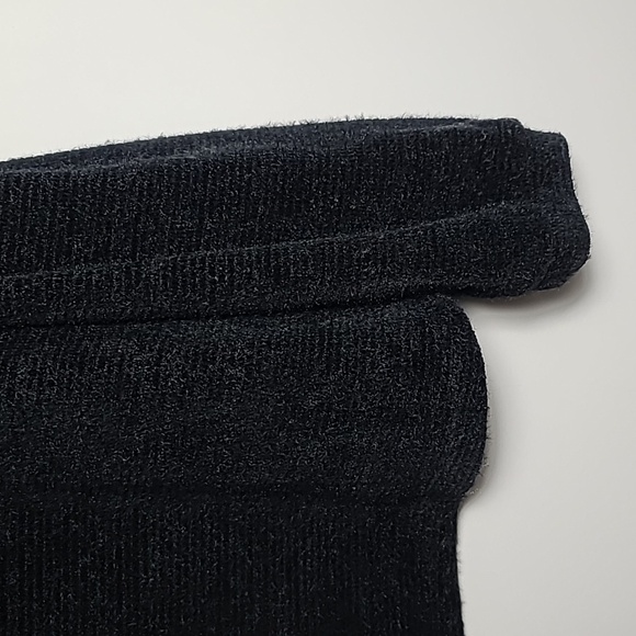 SANCTUARY Plush Teddy Mock Neck Black Sweater Size Large - Picture 2 of 16